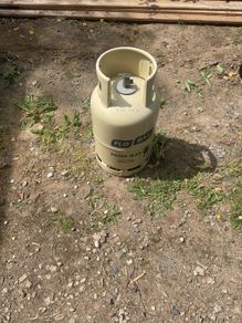 Empty gas bottle x2