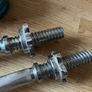2x 9kg cast iron dumbbells Image 5