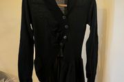 One step, asymmetric tunic cardigan, size S or M