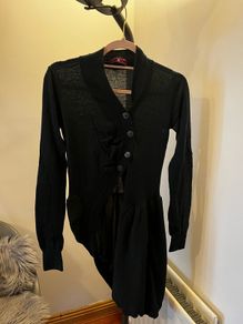 One step, asymmetric tunic cardigan, size S or M