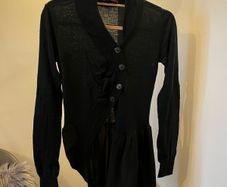 One step, asymmetric tunic cardigan, size S or M