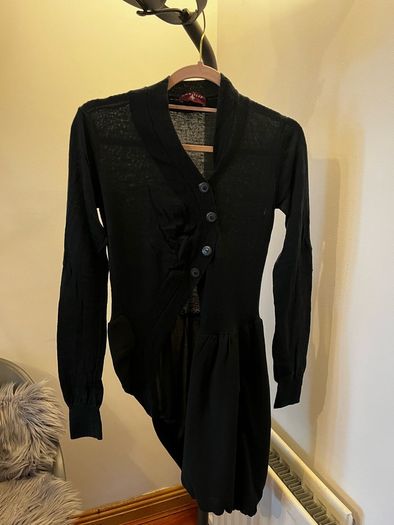 One step, asymmetric tunic cardigan, size S or M