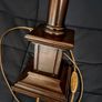 Vintage tall column wooden lamp Image 2