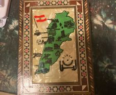 Vintage jewellery box Lebanon postage extra