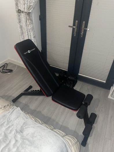 Adjustable Dumbbells and Bench