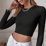 temu Elegant Backless Long Sleeve T-Shirt size XS UK 4/6 Image 2