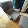 IKEA STRANDMON Wing Chair and footstool - Nordvalla dark grey Image 6