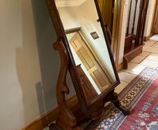 Antique mahogany mirror