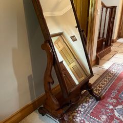 Antique mahogany mirror