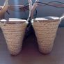 Brand New Beige Strappy Wedge Slingbacks shoes size 6 Image 5