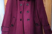 Burgundy/wine coat