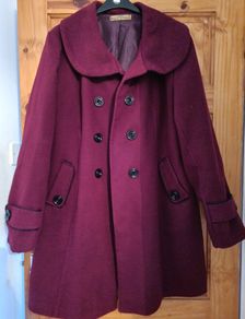 Burgundy/wine coat