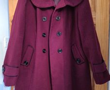 Burgundy/wine coat
