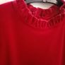 Red velvet dress, New, age 7-8 Image 3