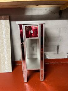 Glass side table