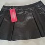 Shein Icon Black Faux Leather Skirt / Skort - New with Tags Image 3