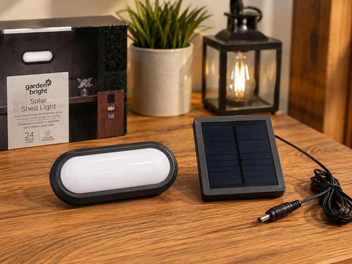 Garden Bright Solar Shed Light 24 LED