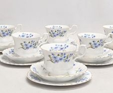 NEW Boxed Richmond "Blue Rock" 21 pcs Tea Set
