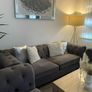 Grey Velvet Sofa's Image 2