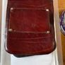 Small Red leather satchel Image 2