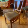 Oak dining table and 10 chairs Image 4