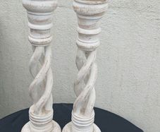 Gorgeous Pair of XL Candle Sticks