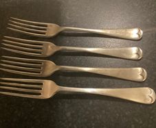 4 Old Dinner Forks