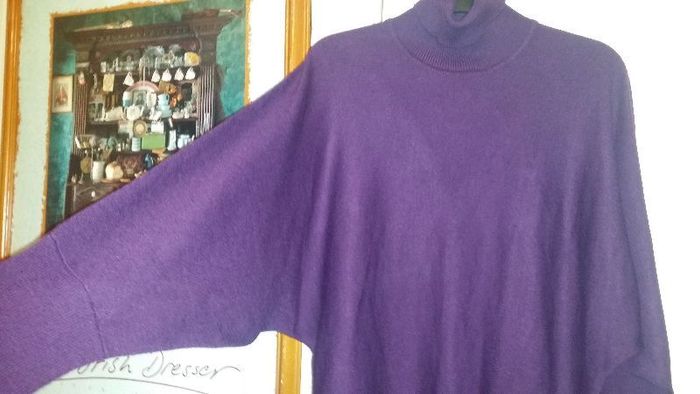 Debenhams plum turtle neck jumper Perfect condition size UK14 EU42 Postage included