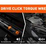 3/8" Click Torque Wrench Ratchet Sq Drive Calibrated 6.8-61Nm 5-45Ft-Lb Case 4pc Image 2