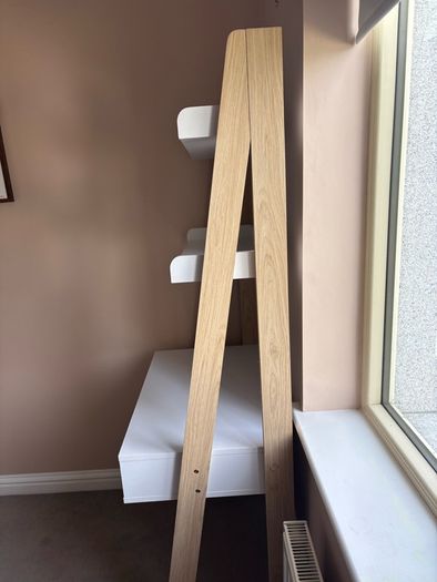 desk with shelves