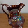 Victorian Staffordshire Hand Painted Luster Jugs Image 3