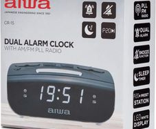 Brand New! Aiwa Cr-15/uk Alarm Clock Radio
