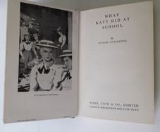Old Book - What Katy Did At School