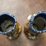 Pair of Antique Japanese Sumida Gawa Figural Spill Vases, c.1900 Image 6