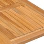 5 Piece Folding Outdoor Dining Set Solid Teak Wood Image 4