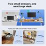 Electric Adjustable Height Desk with 2 Drawers, 100 x 60 cm, Image 5
