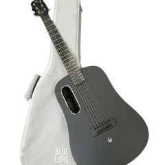 LAVA MUSIC BLUE LAVA Touch Acoustic- Electric Guitar With Airflow Bag Midnight Black