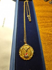 Vintage R.A.F.A. Medallion Necklace Royal Air Force Association