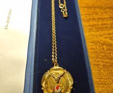 Vintage R.A.F.A. Medallion Necklace Royal Air Force Association