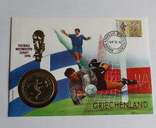 Greece USA WORLD CUP 1994 Coin Cover Vintage