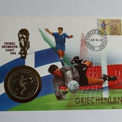 Greece USA WORLD CUP 1994 Coin Cover Vintage