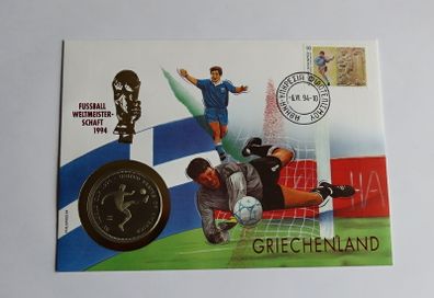 Greece USA WORLD CUP 1994 Coin Cover Vintage