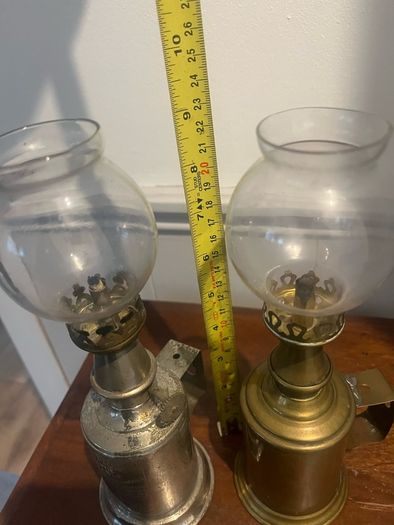 Antique French Oil Lamps