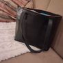 Leather M+S black tote Image 2