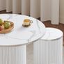 Round Dining Table Pedestal Set Image 3