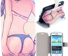 Case Cover Design Patterned For Samsung i8190(S3mini) Leather Stylish Magnetic