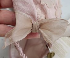 Barcarola Couture Baby bonnet / hat Sz 24 months (Small fitting - suit up to 12 months) - Rrp 31