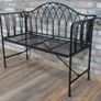 Black Bench Curved Ends D9410 Image 2