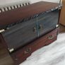 Vintage Mahogany-Style TV Stand / Media Cabinet (On Wheels) Image 3