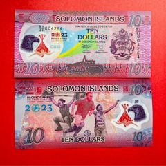 Solomon Islands  10 Dollars  2023  Commemorative Issue .  Pick39 Polymer / Plastic  ( Uncirculated )